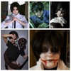 COSPLAZA Sandman Cosplay Wigs Kirito Short Party Hair Black Games