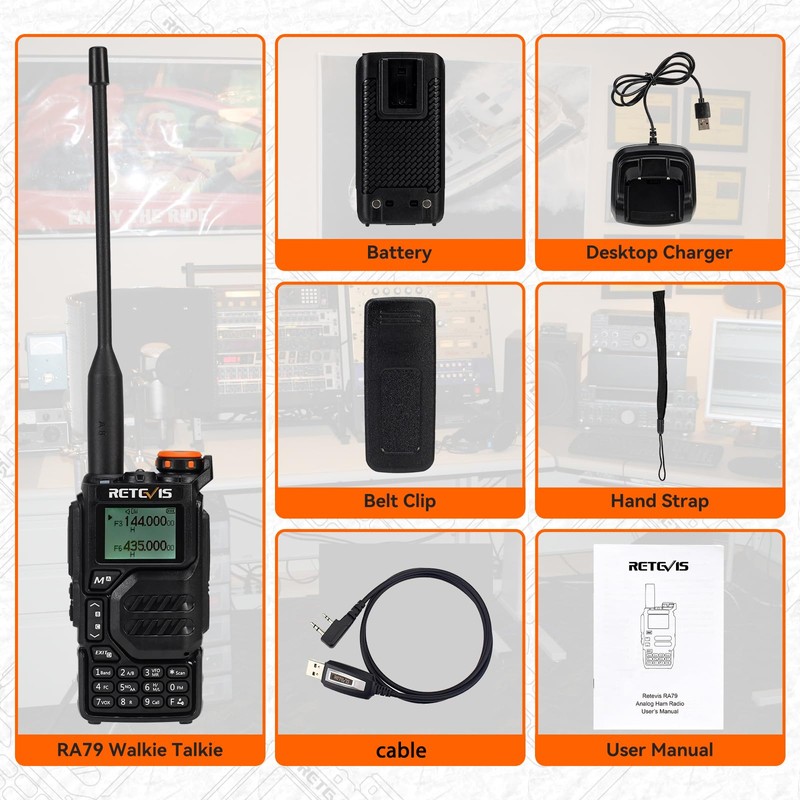 Retevis RA79 (Upgrade for UV 5R 3rd) Ham Radio, Dual
