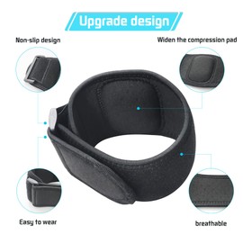 Elbow Pad Guard,Tennis Elbow Braces (1 Pair) for Tendonitis and Tennis Elbow Pad Guard,Golfers Elbow Forearm Brace Straps for Men and Women,Neoprene Wraps Support Band Relief, baseball Lacrosse Arm Pads Guard