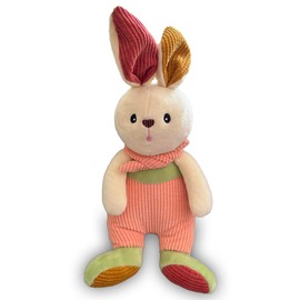 Furry Tales Cute Soft Corduroy Plush Bailey Bunny Toy for Kids - Adorable Gift for Toddlers, Baby Showers, Christmas & Birthdays (Green)