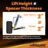 maXpeedingrods 2” Front Lift Leveling Kit for Toyota Tacoma/4Runner 2003-2023,