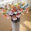 10 PCS 3D Flower Ceramic Tiles,1.6" Handmade Procelain Ceramic Flowers