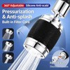 Splash Proof Booster Swivel Kitchen Filter Tap,360 Rotation Faucet Sprayer,