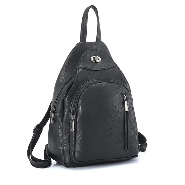 OISLUMU Small Backpack Purse for Women Multi Pocket PU Leather