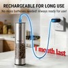 TempPro 100ml Electric Salt and Pepper Grinder Set Rechargeable, Automatic