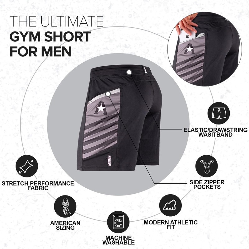 Anthem Athletics Hyperflex - Pantalones cortos de entrenamiento cruzado para