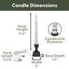 612 Vermont LED Electric Window Candles with Bright Hot Spot,