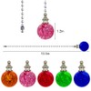 Dotlite 2Pack Glass Ceiling Fan Pull Chain, 12 Inches Decorative