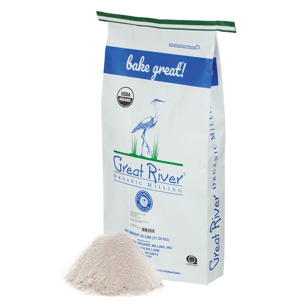 Great River Organic Milling, Lily White All-Purpose Flour, Organic, 25 Lb (Pack Of 1)