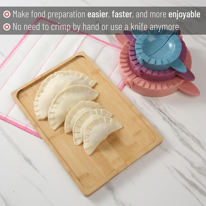 BTaT- Empanada Dough Press Set, 3 Pack, Empanada Press, Empanada