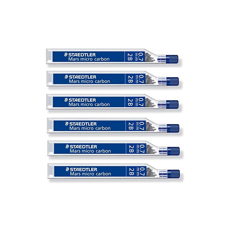 Staedtler Mars Micro Carbon 250 0,7 mm 2B Bleistiftminen 6