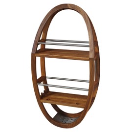AquaTeak The Original Moa Teak & Stainless Shower Organizer