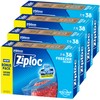 Ziploc Quart Food Storage Freezer Bags, Stay Open Design with