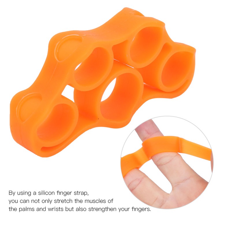 5 Colors Silicone Finger Gripper Strength Trainer Band Hand Yoga
