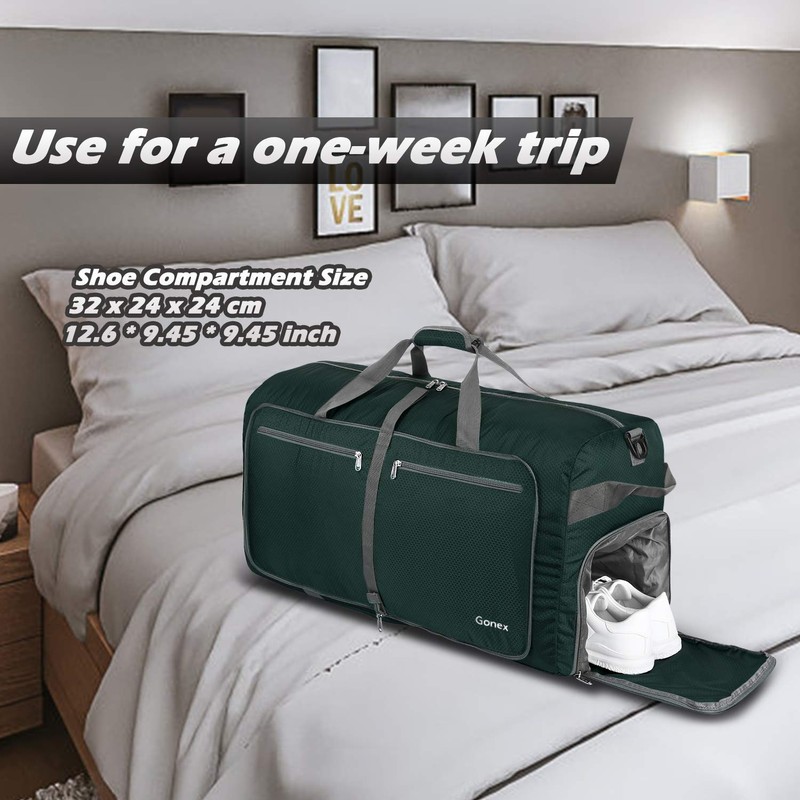 Gonex 100L Foldable Travel Duffel Bag, Over-Sized Luggage Travel Duffle