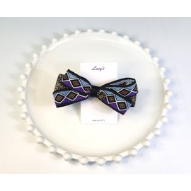 Burnaby Jacquard Purple Hairpin / 버나비 자카드 퍼플 헤어핀