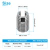 PATIKIL Self-Tapping Threaded Inserts, 20 Pcs M5 x M8 x