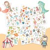 Papierdrachen Pack of 100 Children's Tattoos with Child-friendly Designs, Birthday
