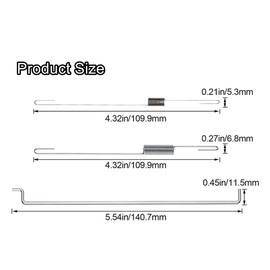 LDCRE 24 Pack Throttle Return Spring Kit for Honda Clone GX160, GX200, GX210, GX120, GX140, 168F and 170F - Automotive Replacement Carburetor Springs and Connecting Rod for Governor and Speed Control