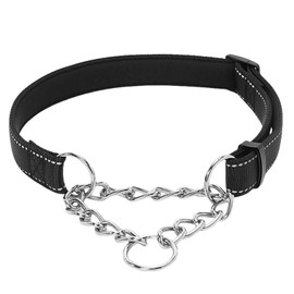 SSKHE Reflective Dog Necklace - Adjustable Safety Collar for Dogs, High Visibility in Low Light, Perfect for Night Walks & Outdoor Activities (M)