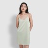JAJU [JAJU] Women's Satin Stretch Slip Dress_Khaki Gray
