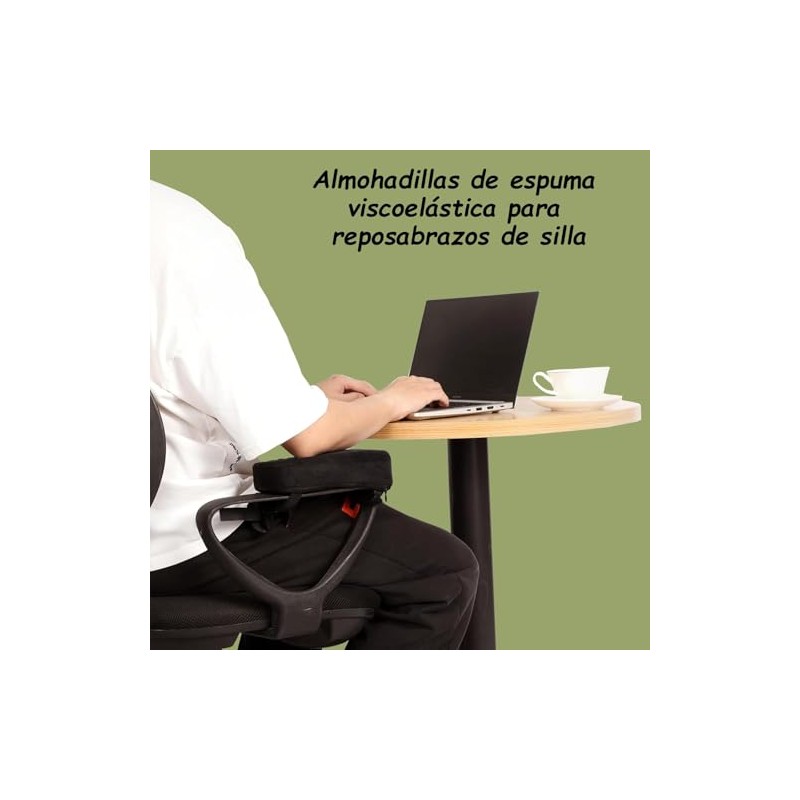 UTRHHVS 2 Reposabrazos ergonmico para silla de oficina, cuenta con