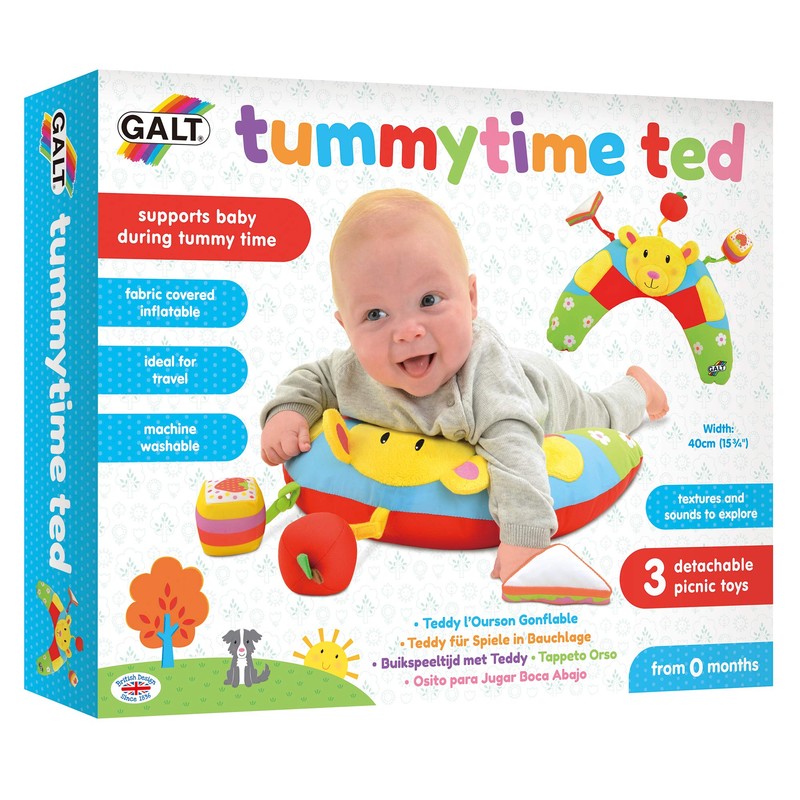 Galt Toys, Tummy Time Ted, Tummy Time Pillow, Ages 0