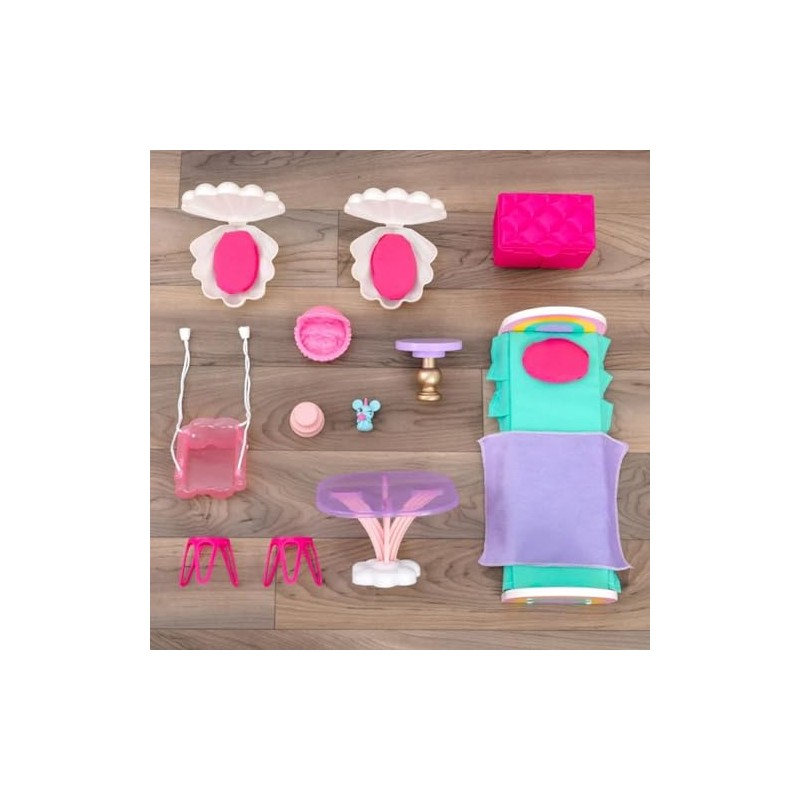 Rainbow Dreamers Unicorn Mermaid Dollhouse with EZ Kraft Assembly™