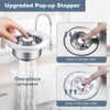 3 in 1 Kitchen Sink Drain Strainer and Stopper, 304