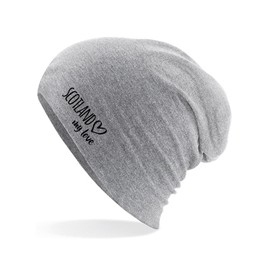 Huuraa Beanie Scotland My Love Unisex Hat Size for All Fans of Scotland Gift Idea for Friends and Family, heather grey