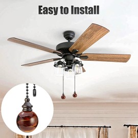 Akahttbn Ceiling Fan Chain Pulls Crystal Ball Pull Chains For Ceiling Fans And Lights