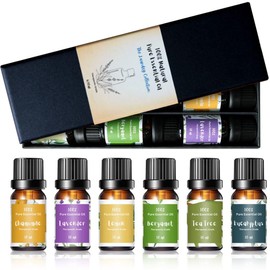 Essential Oil Set Laundry Collection | 100% Pure Therapeutic Grade Aromatherapy Oil | Use with Dryer Balls, Oil Diffuser | Gift Set Includes Lavender, Tea Tree, Eucalyptus, Bergamot, Lemon, Chamomile