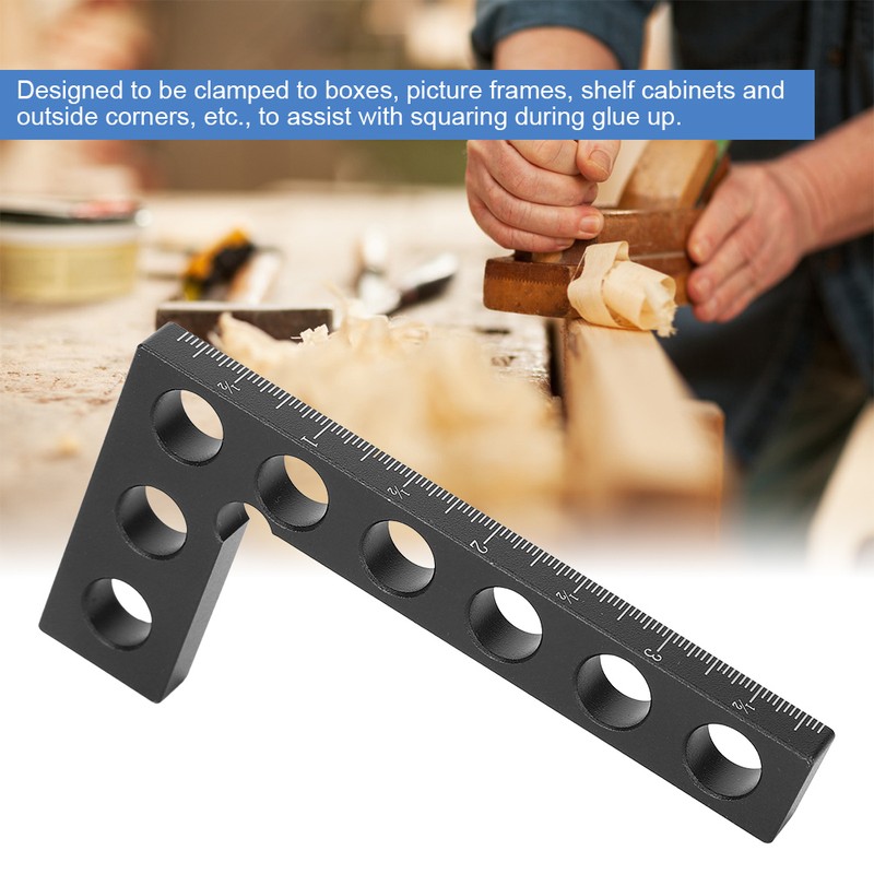 90 Degree Positioning Squares Right Angle Ruler Woodworking Tools Inch