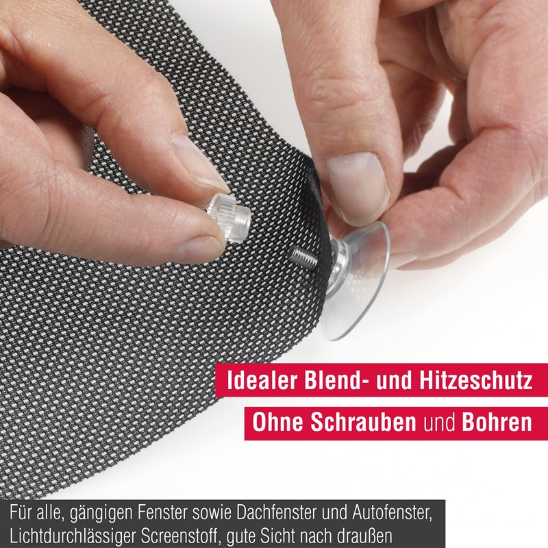 Gardinia Flexible Sun Shade, Black , 40 x 80