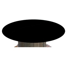 Playezze Felt Poker Table Cover for 36, 48, 60, or 72 Round Table Made to Order in USA (Black Casino) 54 inch Round