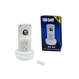 HDSAT HD101 LNB Single Head Universal Dish, Full HD 4K, Gain 65dB, Compatible with Astra 19.2°, Hotbird 13°, and others
