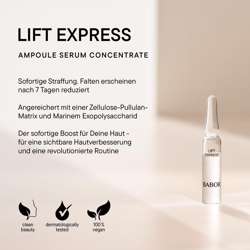 BABOR Lift Express Anti-Ageing Serum Ampoules for the Face, Instant