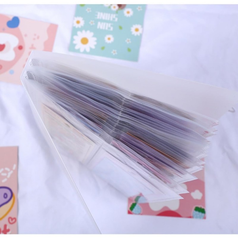 Sticker Storage File Sticker Album Large Capacity Clear File Holds