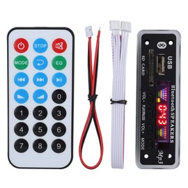 USB MP3 Decoder Board 12V Car Stereo Hands Free Call Bluetooth Recording Module 7~12V ,U DX Bluetooth 5.0 4 Colors Screen MP3 FM APE FLAC Decode Board Module Support MP3/WMA/WAV/FLAC/APE(Black)