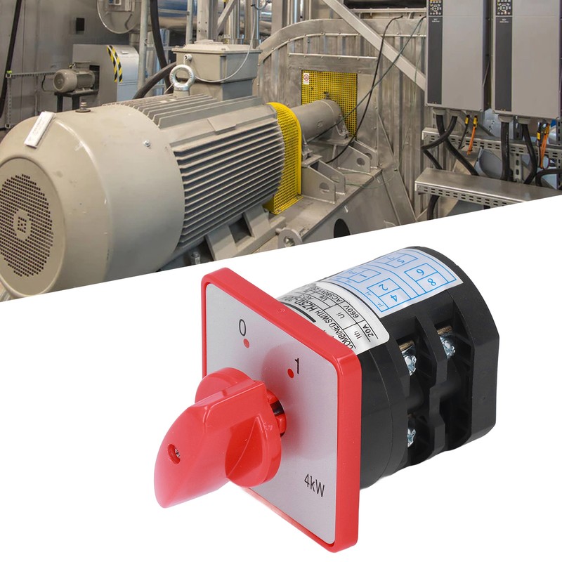 Changeover Switch PC Flame Retardant Combination Selector Switch 2 Sections