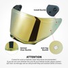 JQF Gear Helmet Visor for Sedici Duale Helmet Shield Mips
