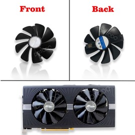 Dotodo 95MM None Cable CF1015H12D/FDC10U12S9-C Graphic Card Cooles Fan for Sapphire NITRO RX 580 RX 570 RX 480 VGA Video Card Cooling (Black-1PCS)