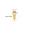 uxcell Flat Head Socket Cap Screws, M4-0.7 x 12mm Brass