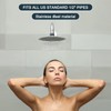 sourcing map Square Shower Arm Flange, 3.5" Stainless Steel Escutcheon