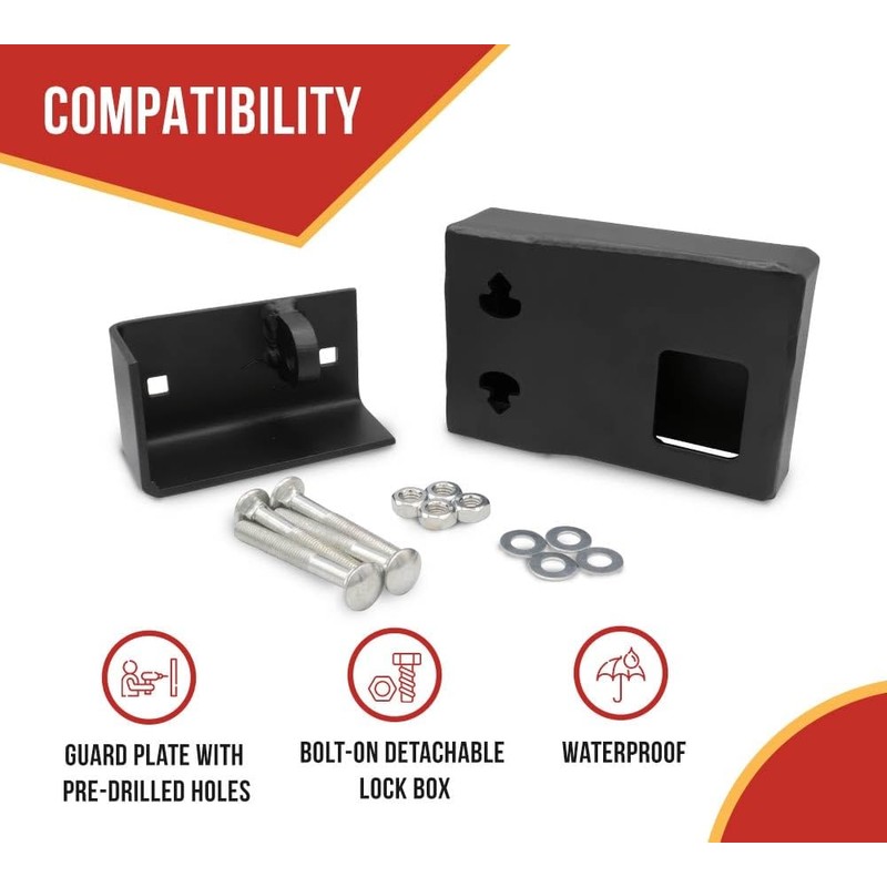 Mytee Products 2 Pack Heavy-Duty Shipping Container Lock Box Bolt-On