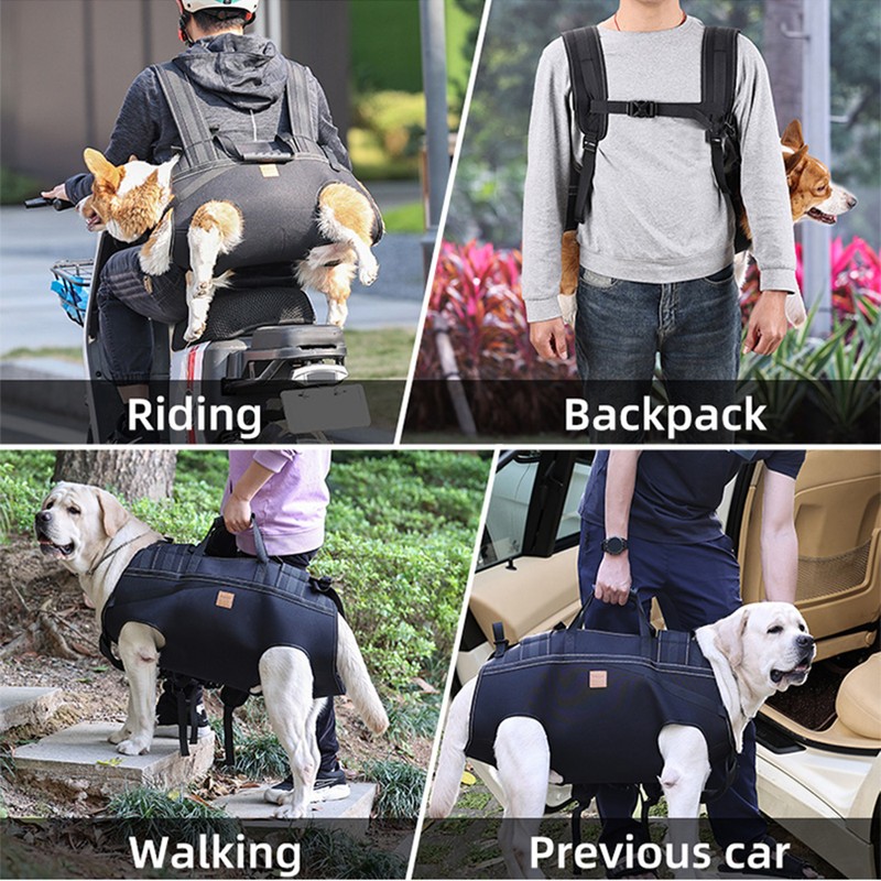 Backpack Carrier for Large Dog Full Body Dog Sling with