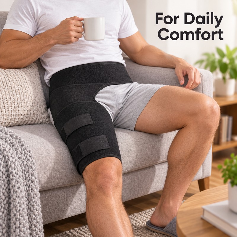 Adjustable Leg Warmers Compression Wrap – Comfortable Thigh & Hip