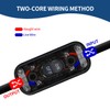Verazquy Inline Cord Switch, 2Pcs Black Torpedo Switch 6A 250V