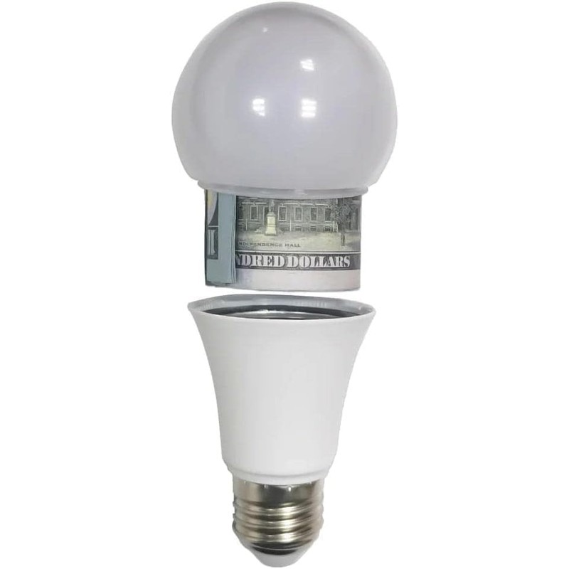 1pc White Light Bulb Safe Box Secret Light Bulb,Storage Realistic