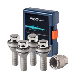 OMAC Wheel Lock Kit for Volvo XC60 M14X1.5 Bolt Chromed 4Locks & 1Key